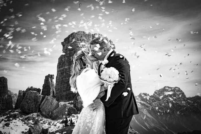 Majestic destination wedding in Dolomites